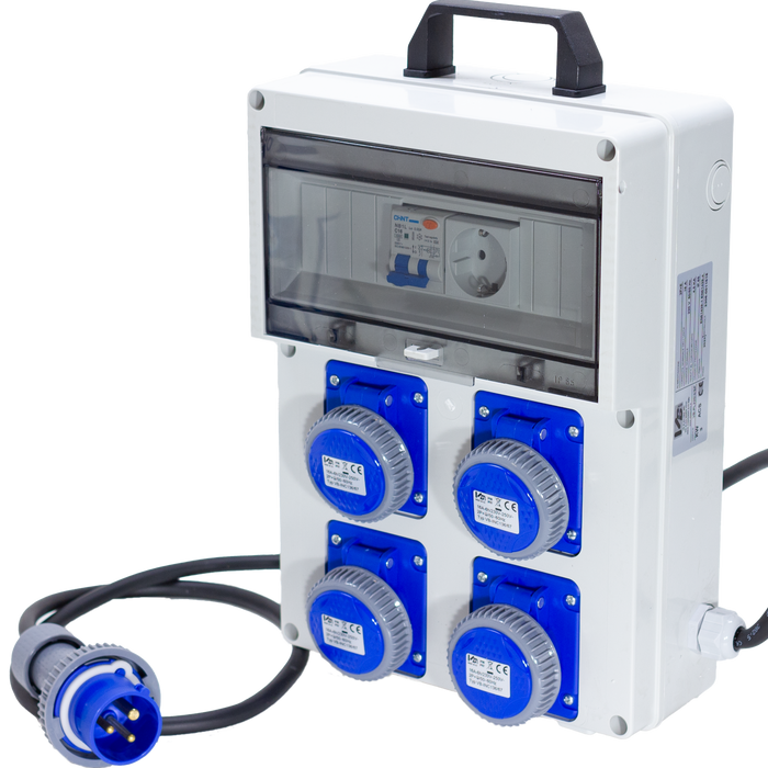 QUADRO ELETTRICO DA CANTIERE ASC 4 PRESE CON PRESA SHUCKO AGGIUNTIVA - ElettroWatt.eu