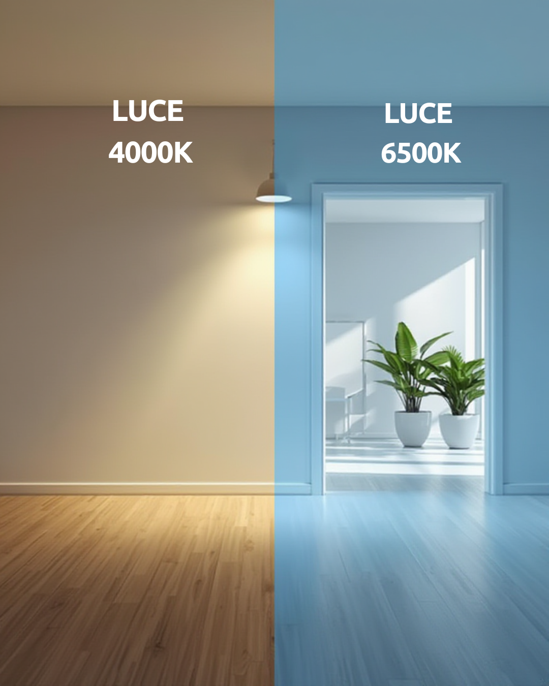 💡 Illuminazione 4000K o 6500K? La scelta che cambia davvero i tuoi ambienti