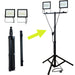 KIT 2 PROIETTORI TERMINUS 50W CAD. 4000LM CAD. CABLIATI CON TREPIEDE - ElettroWatt.eu