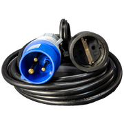 PROLUNGA ADATTATORE 5 METRI CON SPINA CEE E PRESA STANDARD TEDESCO - CAVO 3G1.5 - IP44 - ElettroWatt.eu