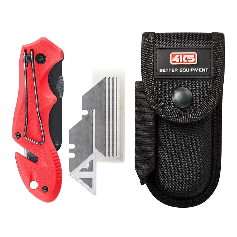 Utile coltello a serramanico con lame trapezoidali sostituibili