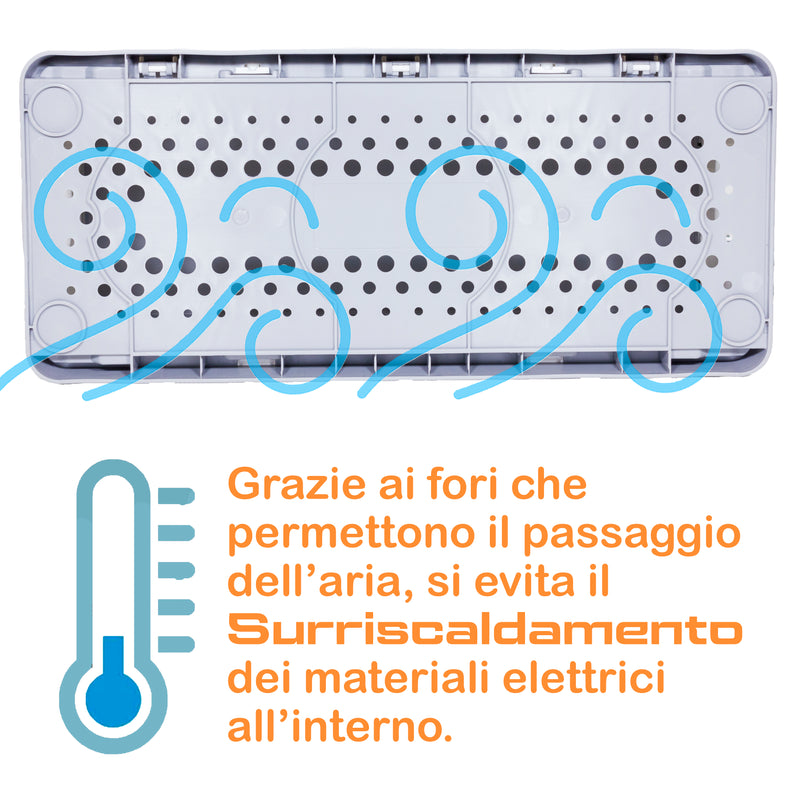 Scatola Porta Cavi in ABS super resistente, Protezione Ciabatte elettriche, sistema i cavi aggrovigliati, Sicurezza Bambini e Animali. - ElettroWatt.eu