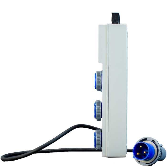 Quadro di Distribuzione da Cantiere ASC 9KW 32A - per Generatori - Spina da 32A - Differenziale da 40A - Magnetotermico da 16A - ElettroWatt.eu