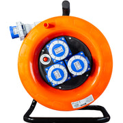 Avvolgicavo industriale IP67 - 3 prese CEE - 30 metri 220V Cavo in Neoprene H07rn-f - ElettroWatt.eu