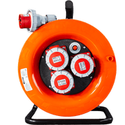 Avvolgicavo industriale IP67 - 3 prese CEE 4 POLI 16A - 30 metri 400V - Cavo in Neoprene H07rn-f - ElettroWatt.eu
