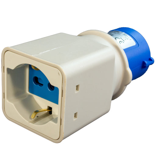 Adattatore Industriale monofase - Spina CEE 16A - Presa Universale 16A 250V - Elettrowatt