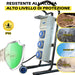 Quadro Elettrico di Distribuzione da Cantiere - 3Prese 220V e Fungo di Emergenza su Cavalletto d'acciaio - ElettroWatt.eu