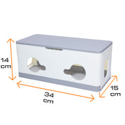 Scatola Porta Cavi in ABS super resistente, Protezione Ciabatte elettriche, sistema i cavi aggrovigliati, Sicurezza Bambini e Animali. - ElettroWatt.eu