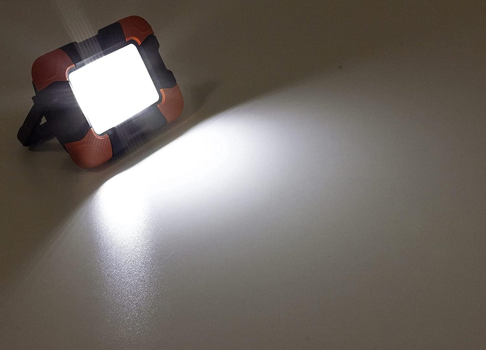 Faretto Led Ricaricabile 10W - Impermeabile IP65 - Luce da Campeggio , faro da lavoro, funziona come PowerBank - ElettroWatt.eu