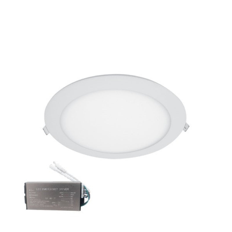 LED Panel Round 18W 4000K + Emergenza
