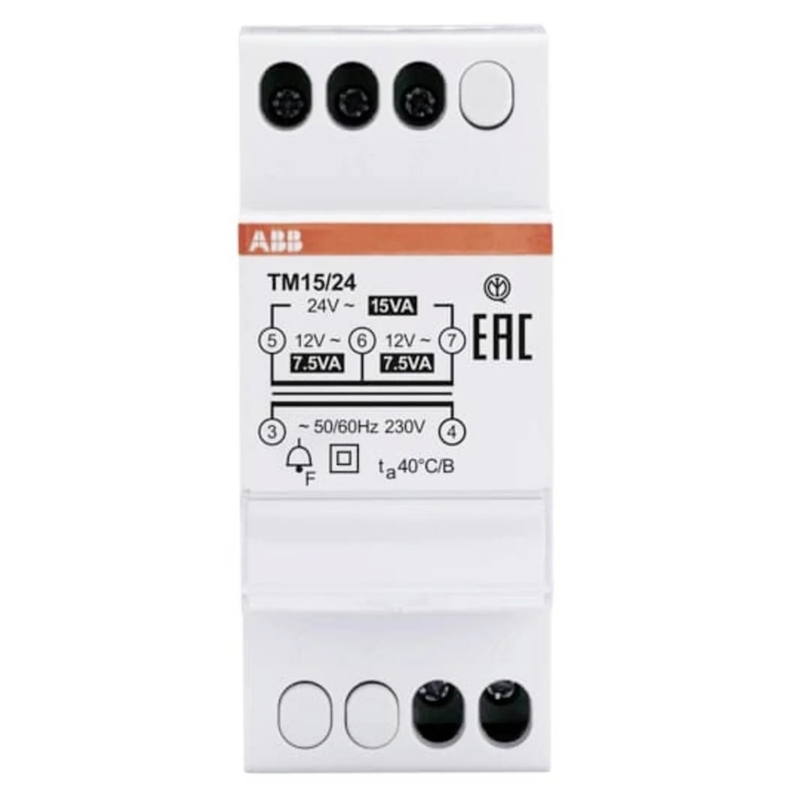 Trasformatore per campanello Da Barra Din 12 V, 24 V 1.25 A