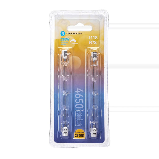 R7S alogena 118CM 230W 4650LM 2900K Blister da 2pz - Prezzo per Blister - ElettroWatt.eu