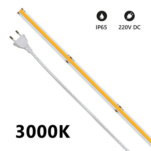 STRISCIA LED COB IP68 20MT. 3000K 220V 14W 1200LM - Prezzo al mt. - ElettroWatt.eu
