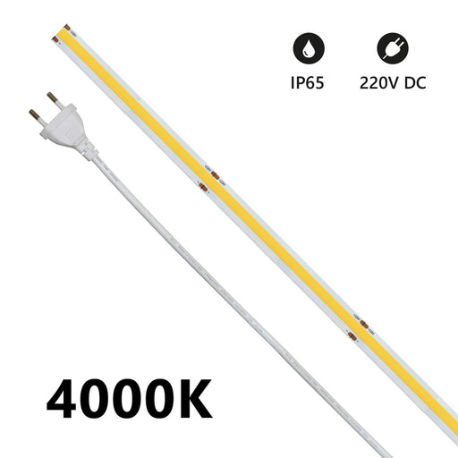 STRISCIA LED COB IP68 20MT. 4000K 220V 15W 1300LM - Prezzo al mt. - ElettroWatt.eu