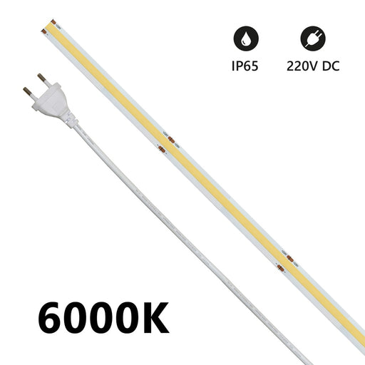STRISCIA LED COB IP65 20M. 6500K 220V 15W 1350LM - Prezzo al mt. - ElettroWatt.eu