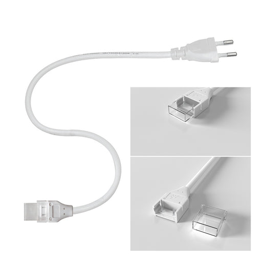CAVO SPINA 1 MT PER STRISCE LED 220V NUOVA VERSIONE - ElettroWatt.eu