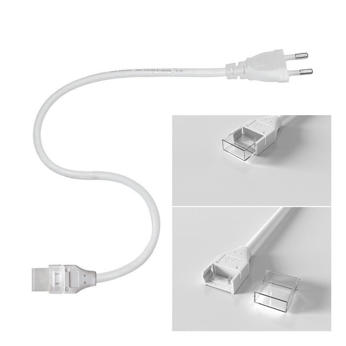 CAVO SPINA 1 MT PER STRISCE LED 220V NUOVA VERSIONE - ElettroWatt.eu