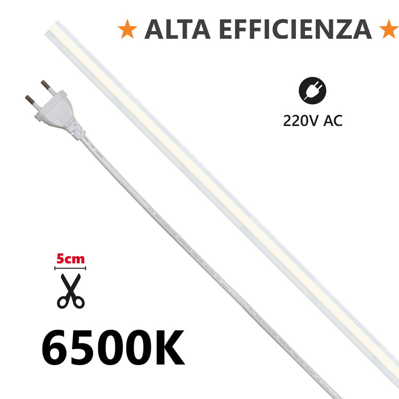 Striscia LED ad Alta Efficienza MILKY - 20m -  6500K 230V 1250lm/m