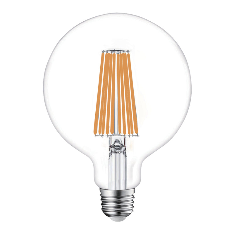 LAMPADA LED A FILAMENTO TRASPARENTE G125 E27 18W 3000K - 3200lm