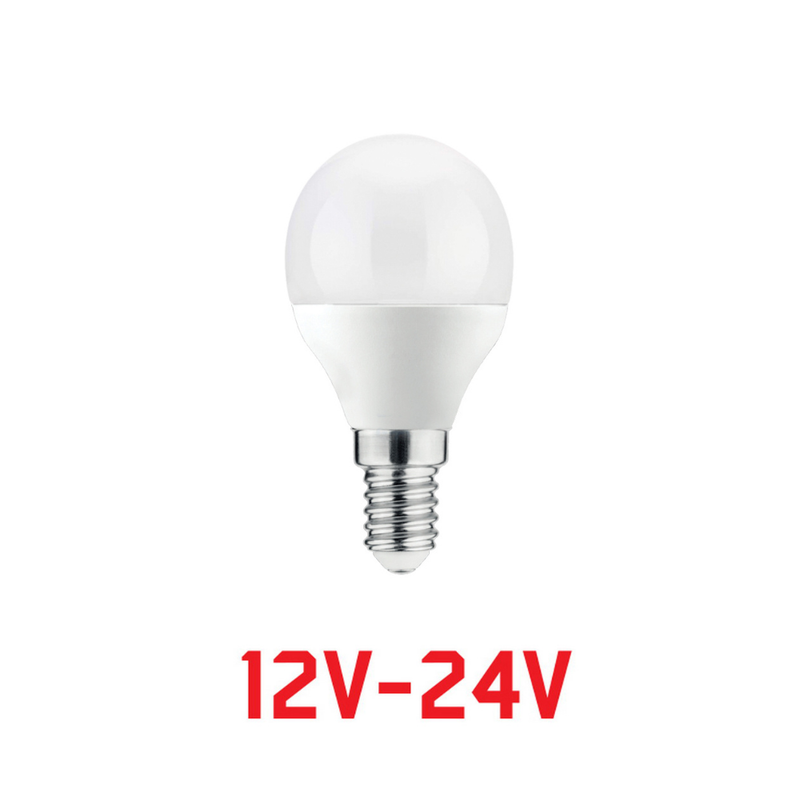 LAMPADAINA LED MINISFERA E14 6W 12-24V 4000K 510LM