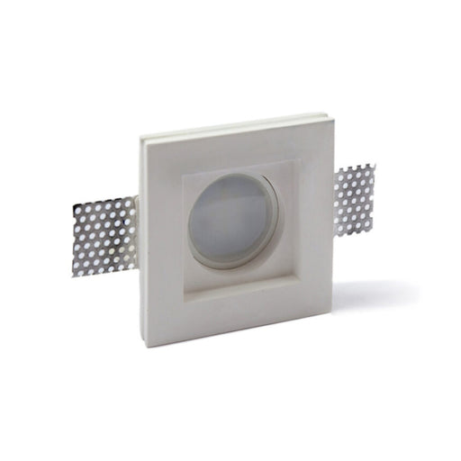 Portafaretto Quadrato da Incasso in gesso per GU10 e GU5.3 - ElettroWatt.eu