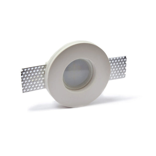 Portafaretto Rotondo da Incasso in gesso per GU10 e GU5.3 - ElettroWatt.eu