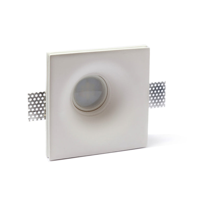 Faretto a scomparsa in gesso ALFA – made in ITALY – adatto per essere inserito in controsoffitto in cartongesso.