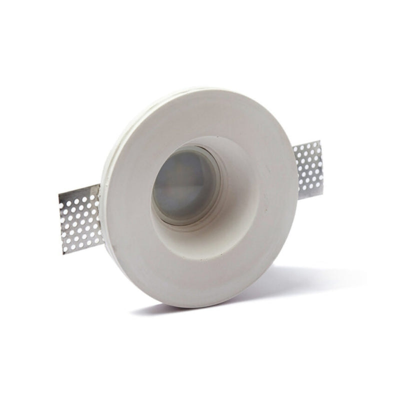 Portafaretto Rotondo da Incasso in gesso per GU10 e GU5.3 - ElettroWatt.eu