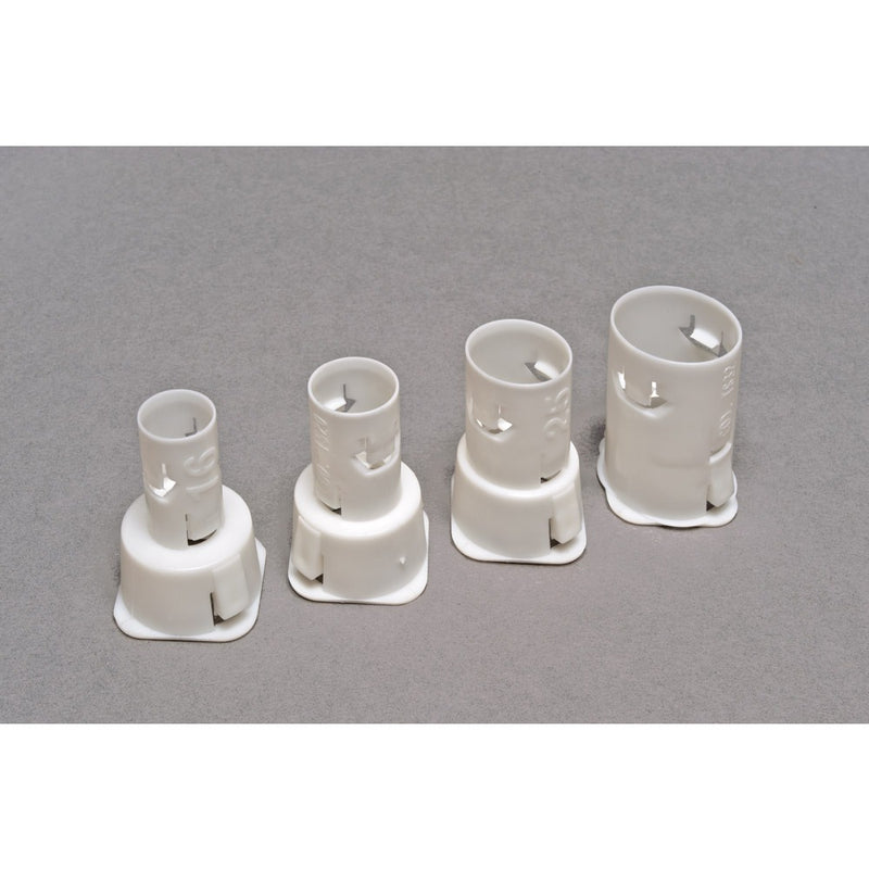 Raccordo per tubo corrugato D.32 e scatola elettrica per pareti in cartongesso