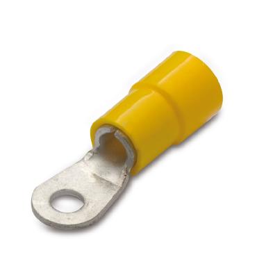 Capicorda Isolati Occhiello GIALLO 4-6 - Foro 8mm