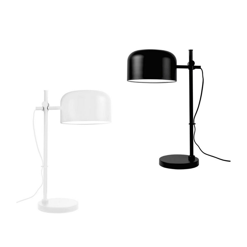 URBAN DESK L - Attacco E27 Max 20W-  Cavo Rivestito in Tessuto da 1,8m - Bianco