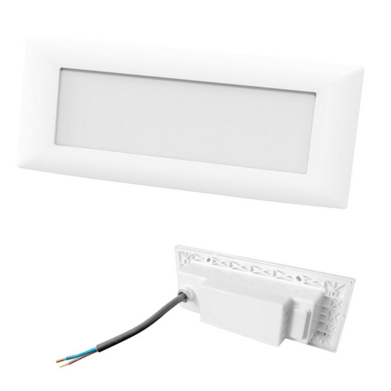 Segnapasso a LED in policarbonato per scatola 506 IP65 4,5W CCT - Luce Simmetrica