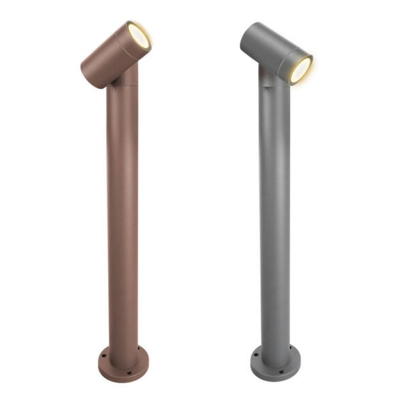 Paletto in alluminio con testa orientabile IP65 - Attacco GU10 - Colore Antracite - altezza 60cm