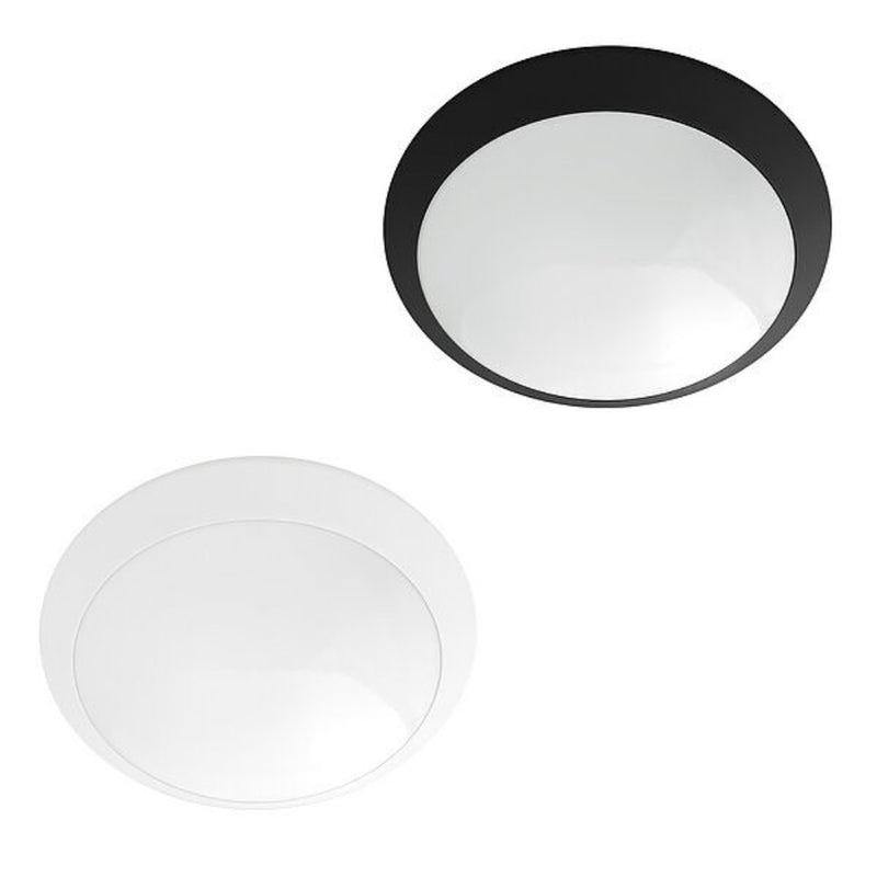 Plafoniera tonda 300mm IP65 2 x E27 220/240V Bianca