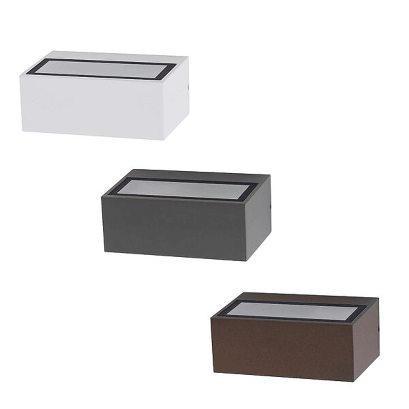 Applique da parete IP54 - Attacco E27 - Biemissione - Antracite