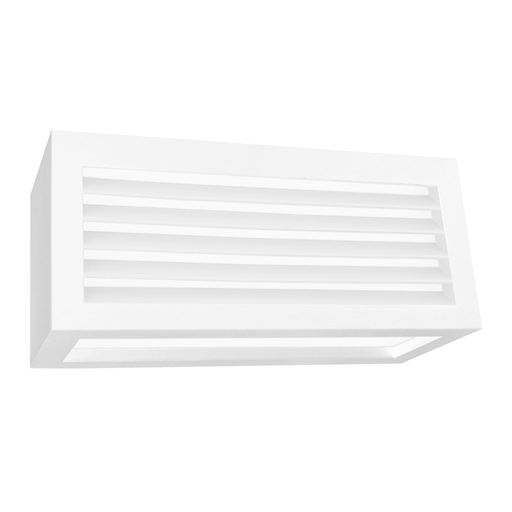 Applique da parete con griglia in alluminio - Attacco E27 - Colore Bianco - Elettrowatt