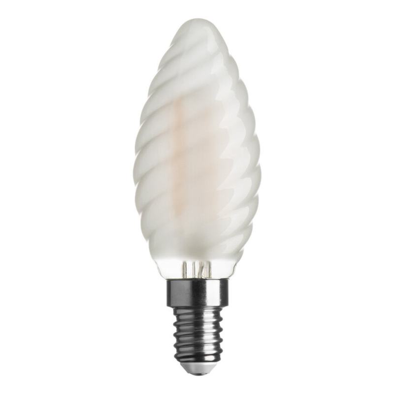 LAMPADINA TORTIGLIONE LED CANDELA FILAMENTO E14