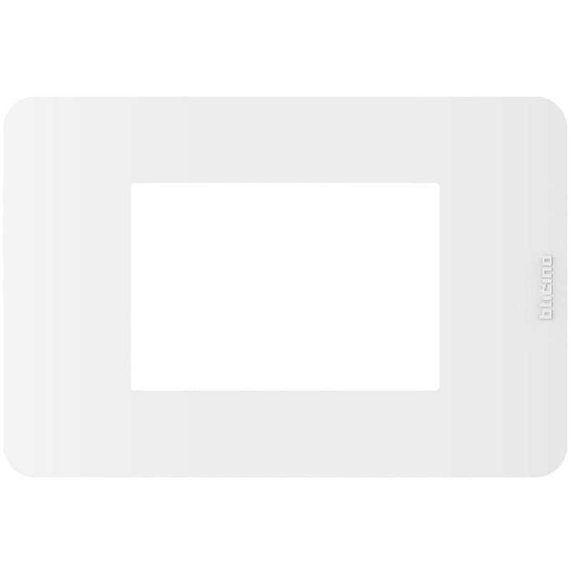 Placca MatixGO 3 moduli - Bianco - materiale tecnopolimero - Elettrowatt