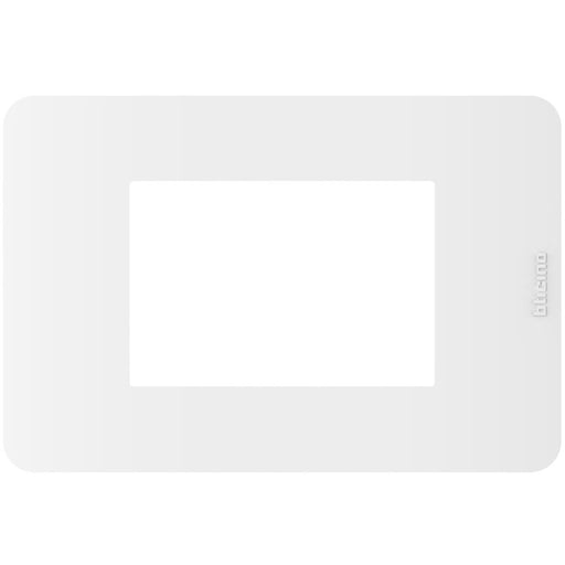 Placca MatixGO 3 moduli - Bianco - materiale tecnopolimero - Elettrowatt