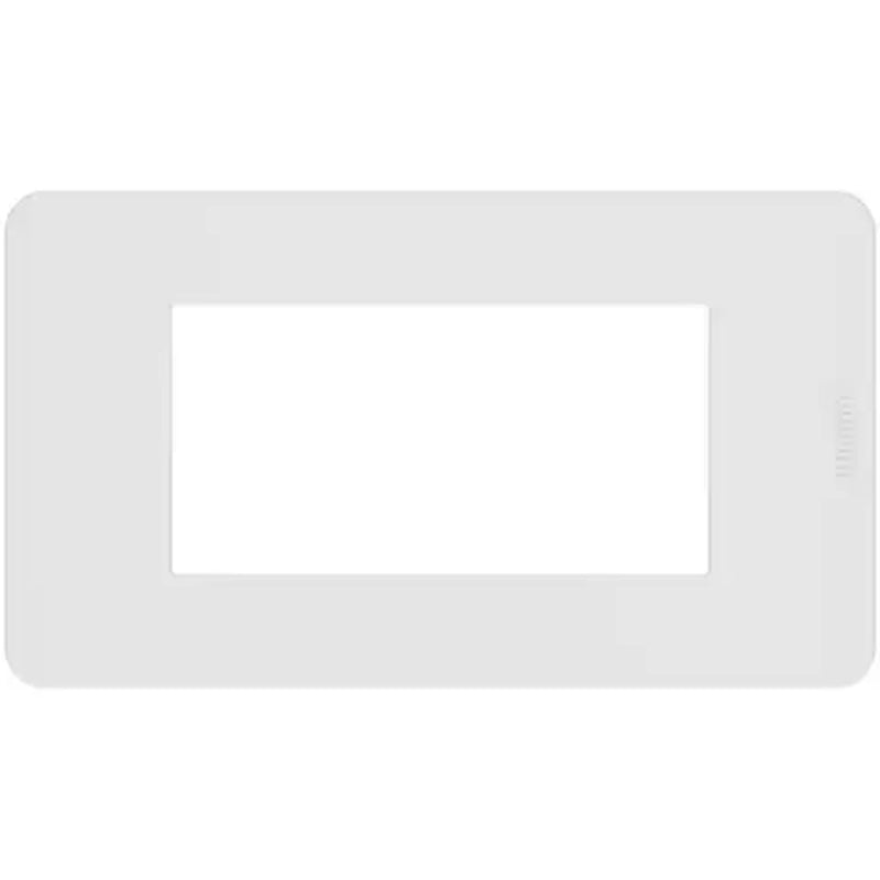 Placca MatixGO 4 moduli - Bianco - materiale tecnopolimero - Elettrowatt