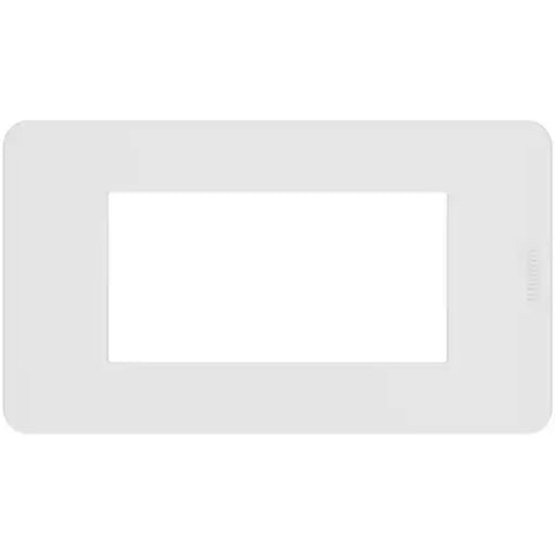 Placca MatixGO 4 moduli - Bianco - materiale tecnopolimero - Elettrowatt