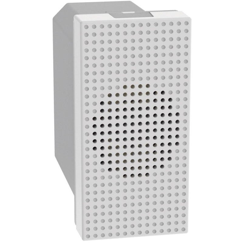 Suoneria bronzo 230Vac - 8VA - 80dB - 1 modulo - bianco - Elettrowatt