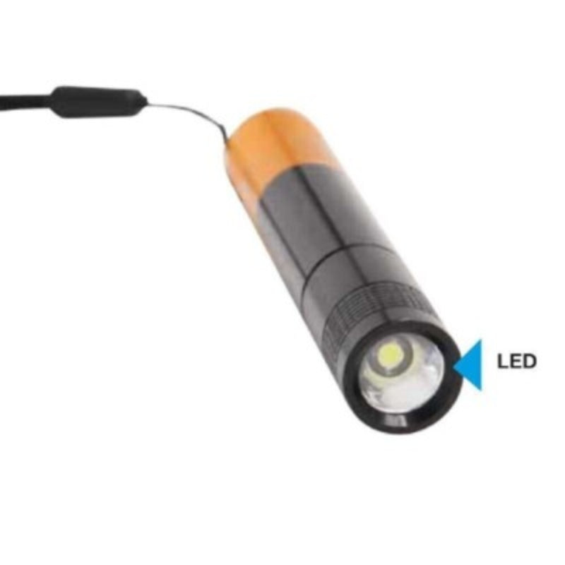 NERO LED SLIM TORCIA IN ALLUMINIO  TASCABILE BATTERIA INCLUSA