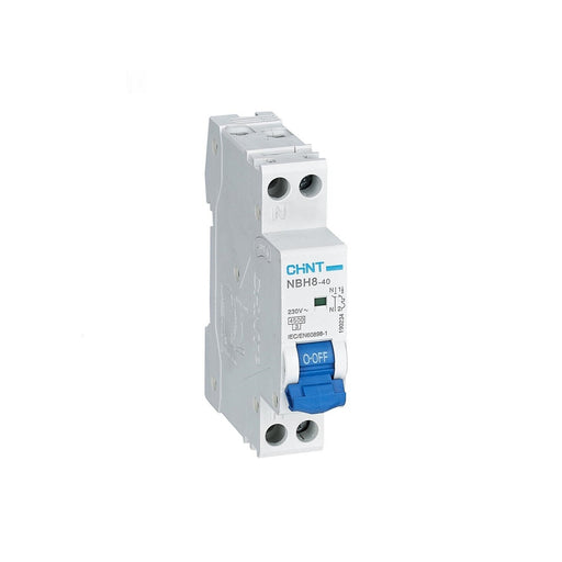 NBH8-INTERRUTTORE M/T 1P+N 25A CURVA C - ElettroWatt.eu
