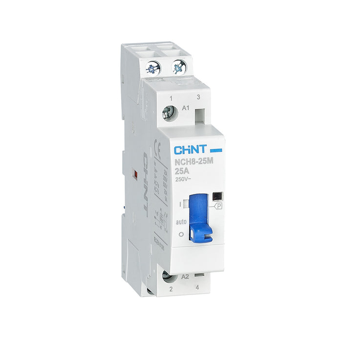 NCH8-M-25.20/230 Contattore modulare 25A 2NA 230Vac 1M Auto/Man