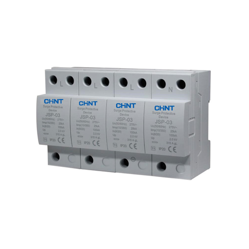 Scaricatore di sovratensione modulare Classe I+II 3P+N 50kA 275Vac - Elettrowatt
