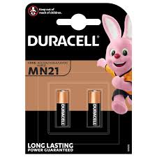 BATTERIA DURACELL APRI CANCELLO/MACCHINA MN21 12V - BLISTER 2 PZ - Elettrowatt