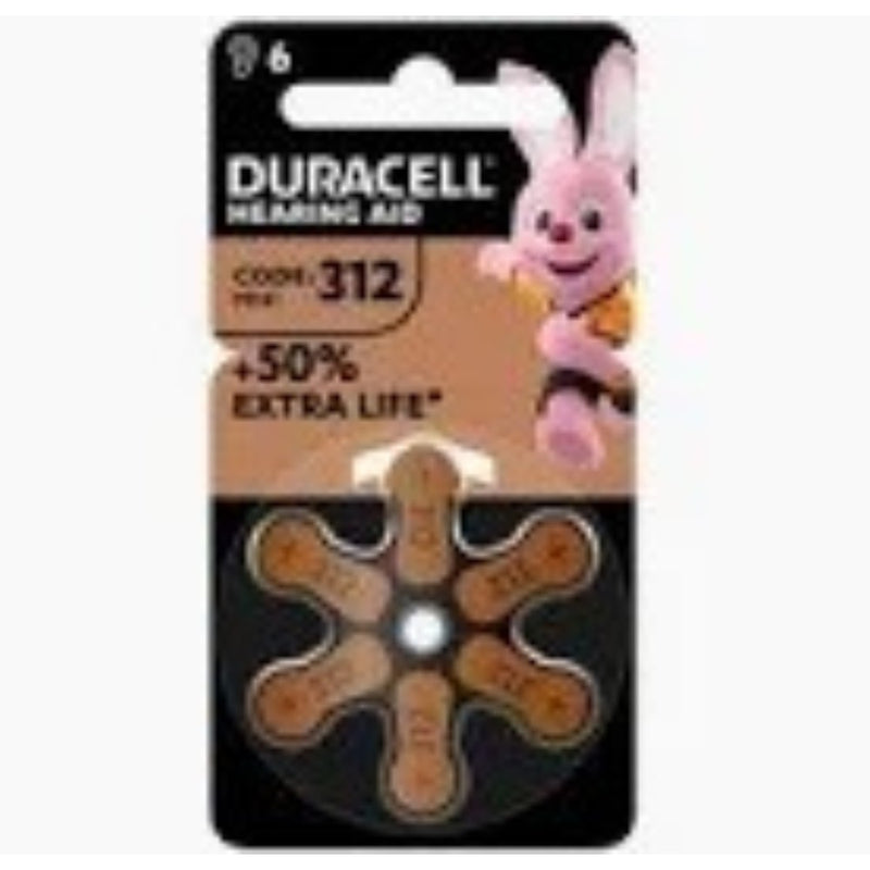 DURACELL ACUSTICA EASY TAB 312 MARRONE       BLISTER DA 6 PZ