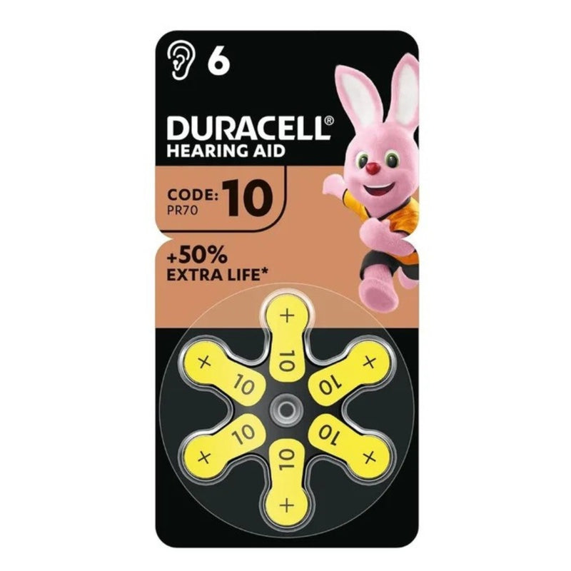 DURACELL ACUSTICA EASY TAB10 GIALLO          BLISTER DA 6 PZ
