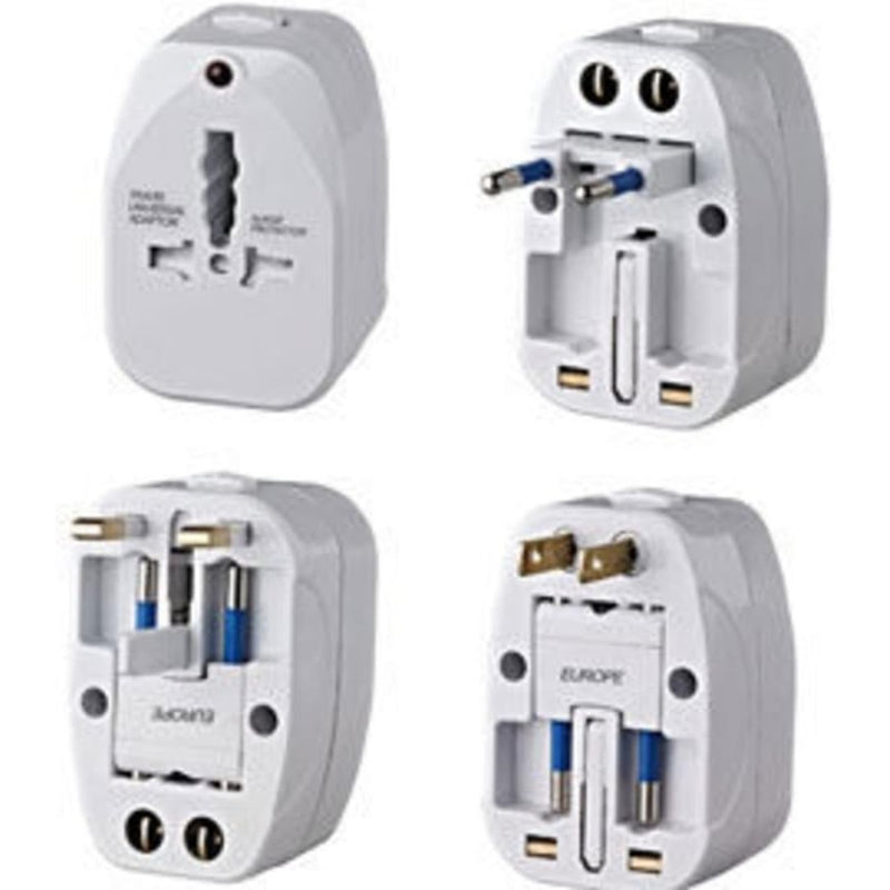 Adattatore Universale da Viaggio con 3 spine per 150 pesi